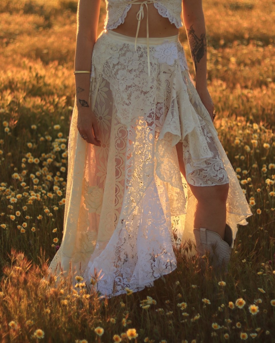 Upcycled Fairy Tale Skirt - One of a Kind - Ready to Ship - Wild & Free Jewelry