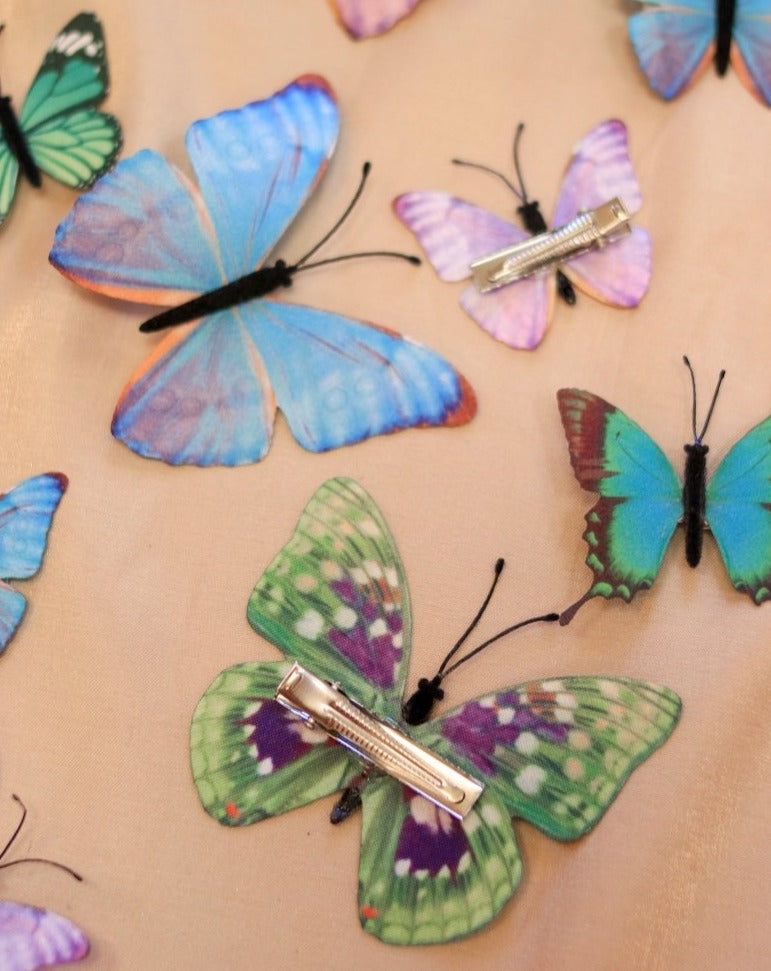 Assorted Fairy Butterfly Hair Clips - Set of 9 - Ready to Ship - Wild & Free Jewelry