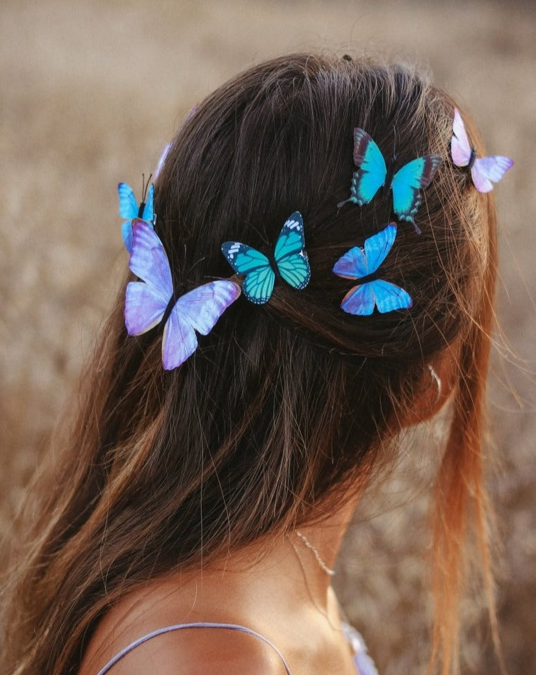 Assorted Fairy Butterfly Hair Clips - Set of 9 - Ready to Ship - Wild & Free Jewelry