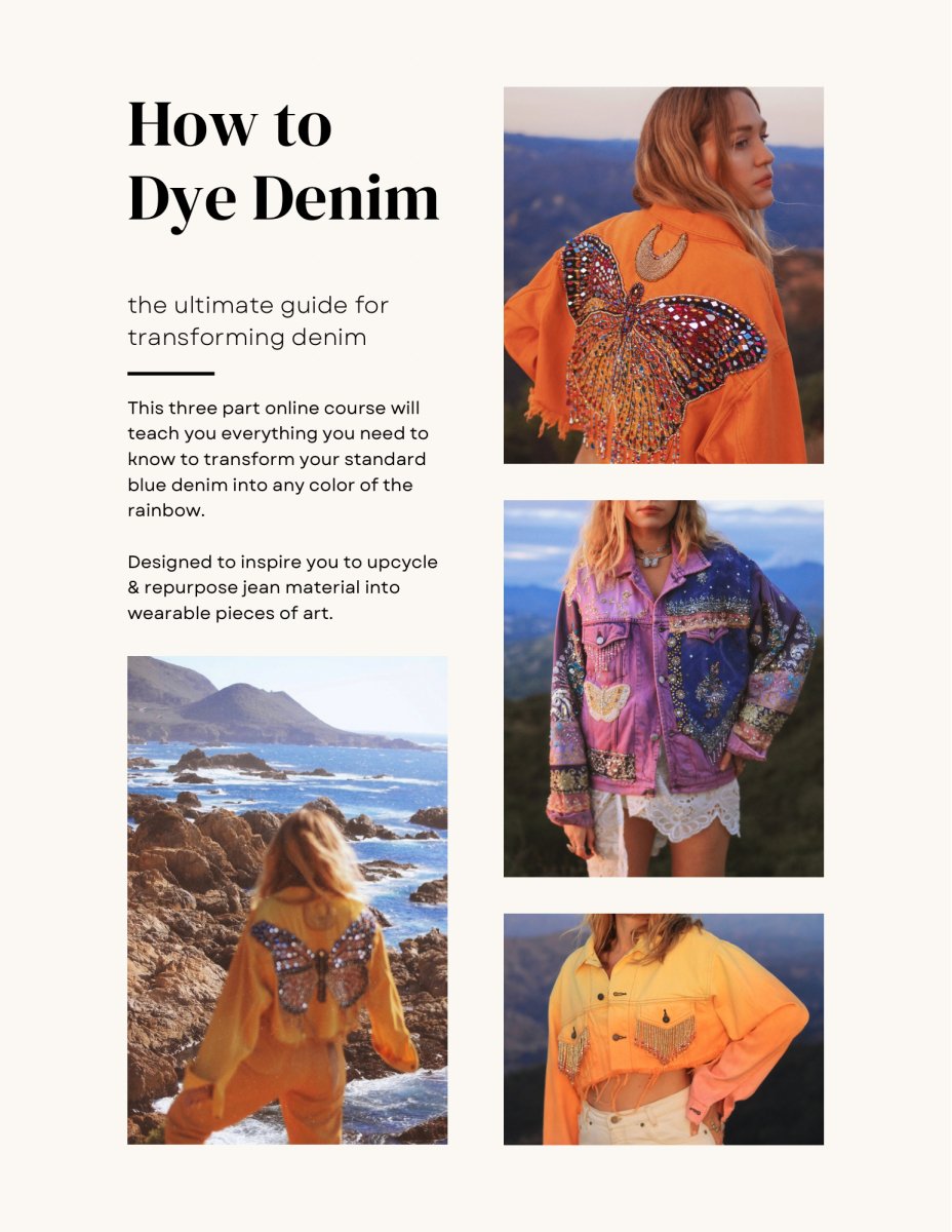 How to Dye Denim - Wild & Free Jewelry