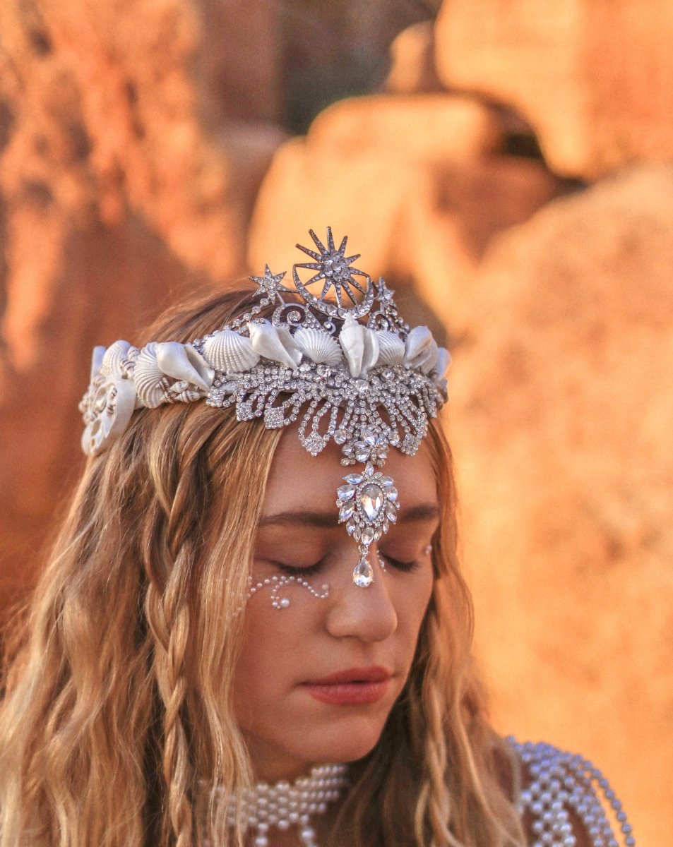 Queen of Cosmos Mermaid Crown - Wild & Free Jewelry