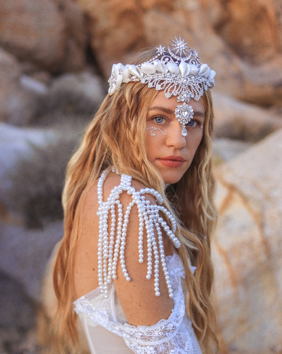 Queen of Cosmos Mermaid Crown - Wild & Free Jewelry