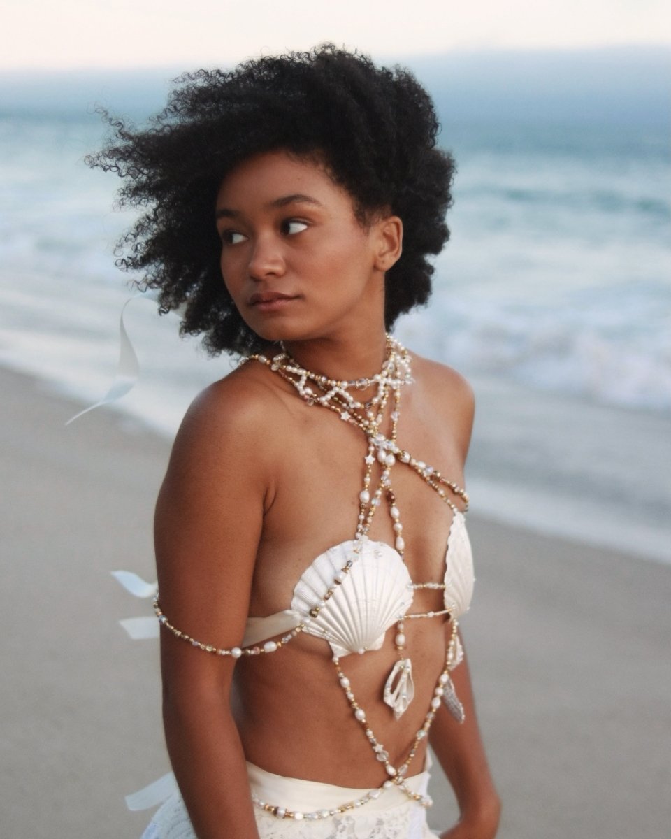 Athena Mermaid Top in Golden Pearl - Wild & Free Jewelry