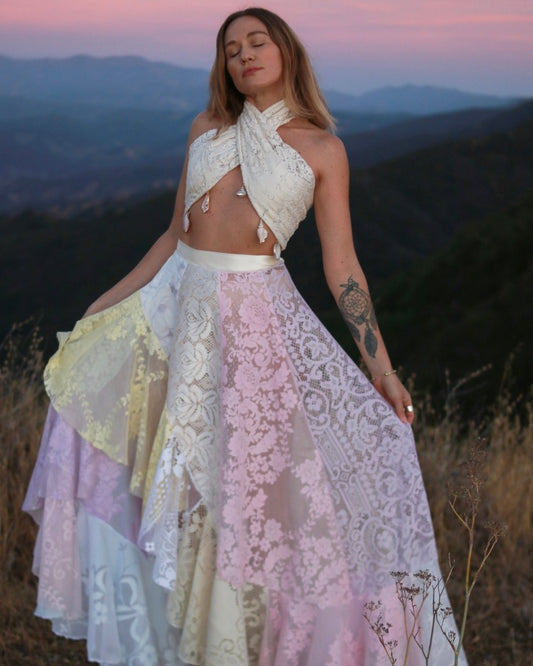 Fairy Tale Skirt - Size S/M - Pastel Sunset - Ready to Ship - Wild & Free Jewelry