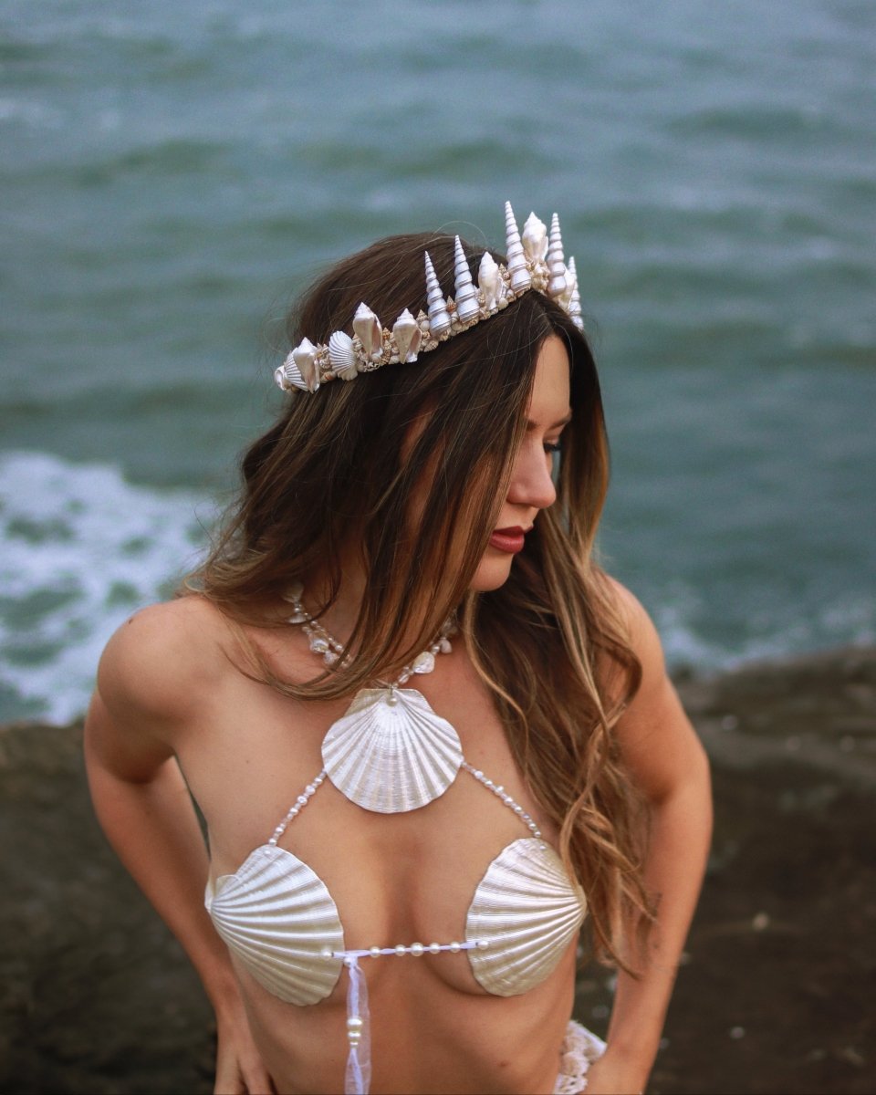 La Jolla Mermaid Crown in Pearl - Wild & Free Jewelry