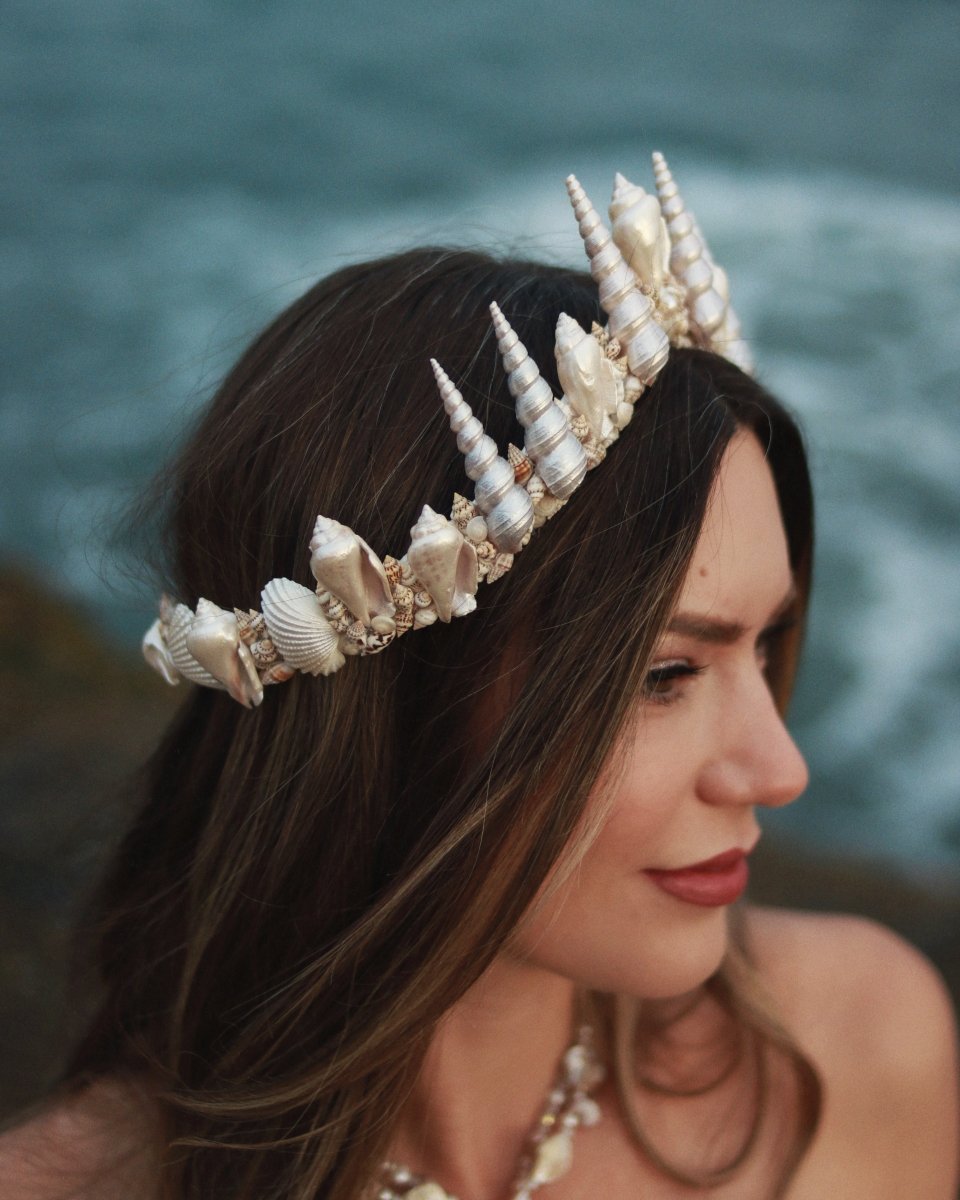 La Jolla Mermaid Crown in Pearl - Wild & Free Jewelry