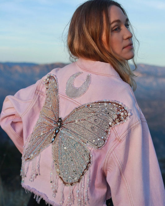 Moonbeam Butterfly Jacket - Pink - Size M/L - Ready to Ship - Wild & Free Jewelry