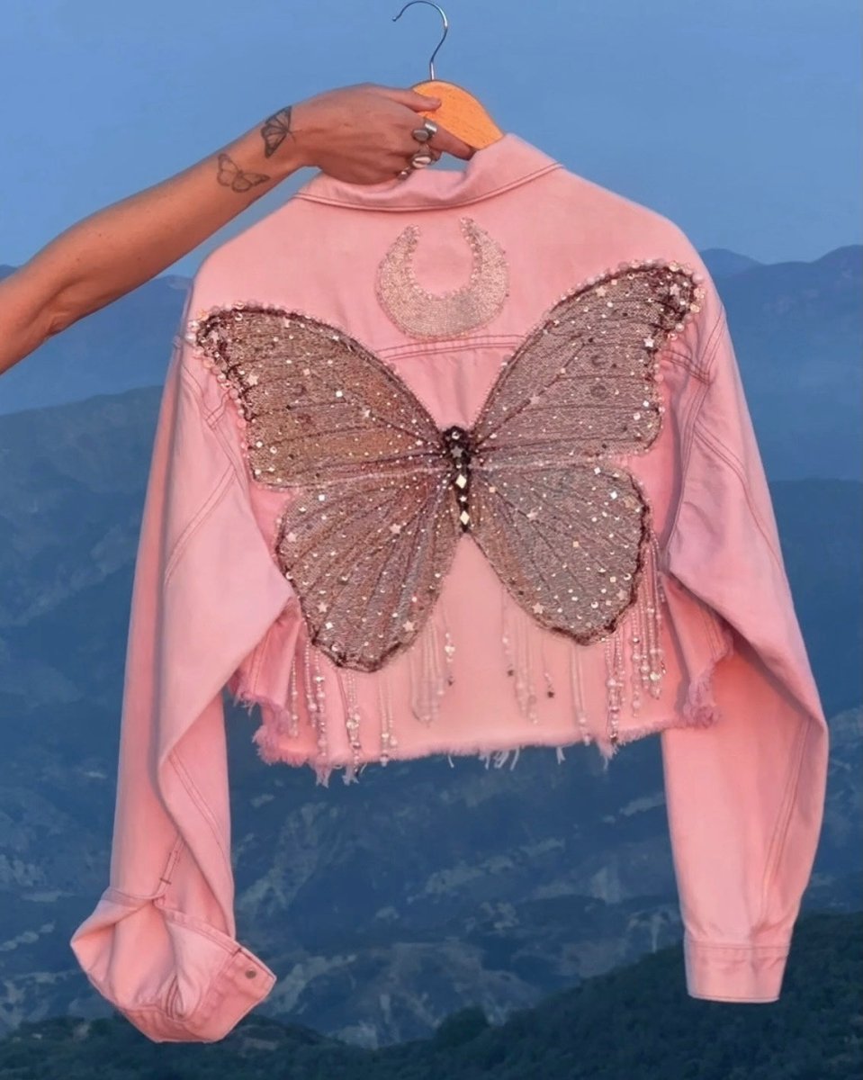 Moonbeam Butterfly Jacket - Pink - Size M/L - Ready to Ship - Wild & Free Jewelry