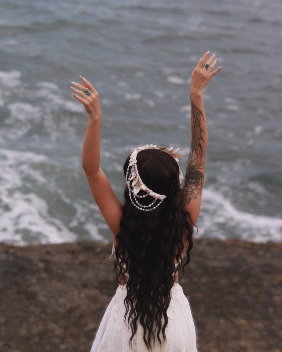 The Sea at Sunset Mermaid Crown - Wild & Free Jewelry