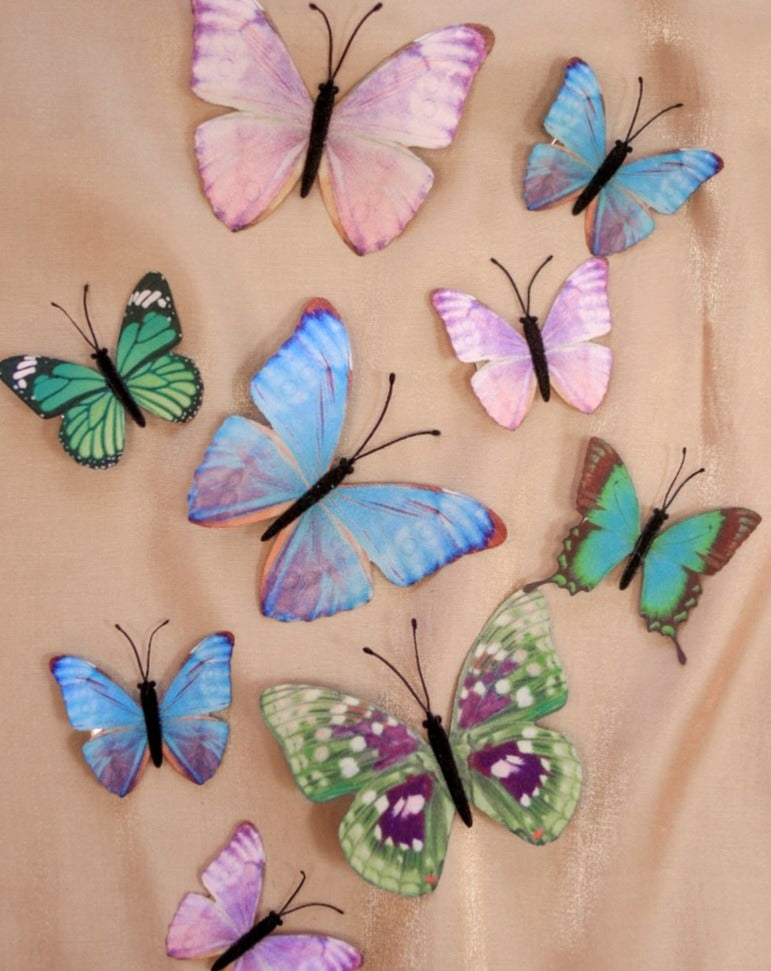 Assorted Fairy Butterfly Hair Clips - Set of 9 - Ready to Ship - Wild & Free Jewelry