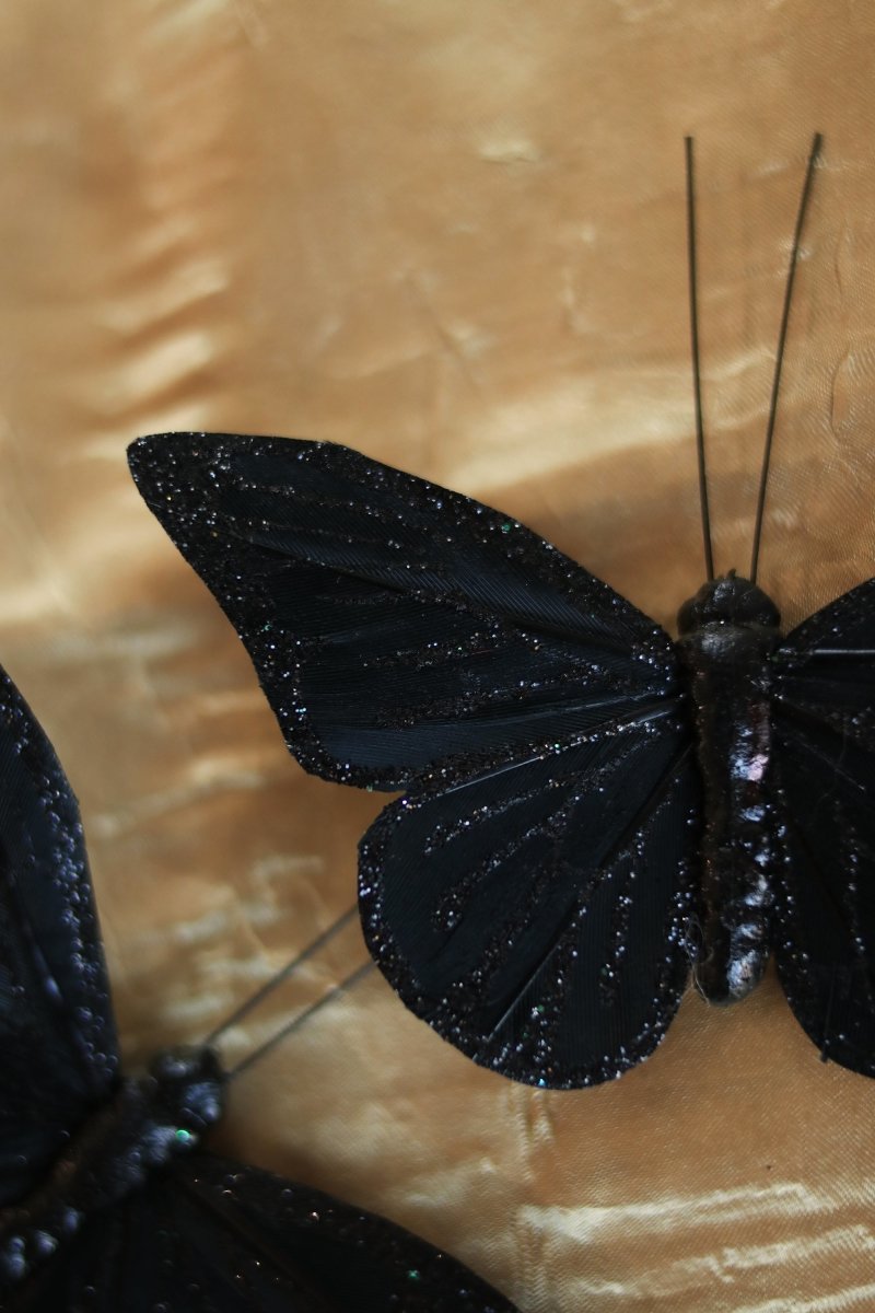 Black Butterfly Hair Clips - Ready to Ship - Wild & Free Jewelry