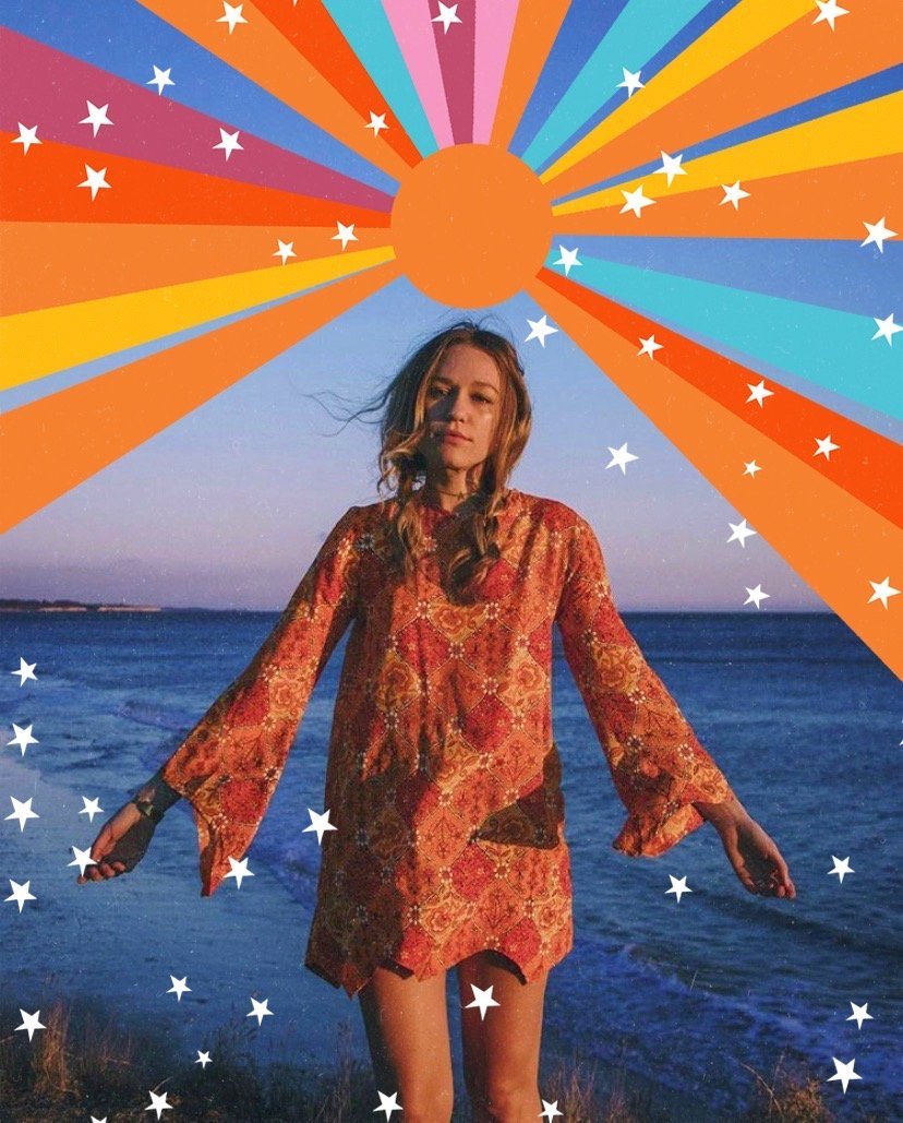 Digital Download | 60s Rainbow Sun | PNG Files for Collage - Wild & Free Jewelry
