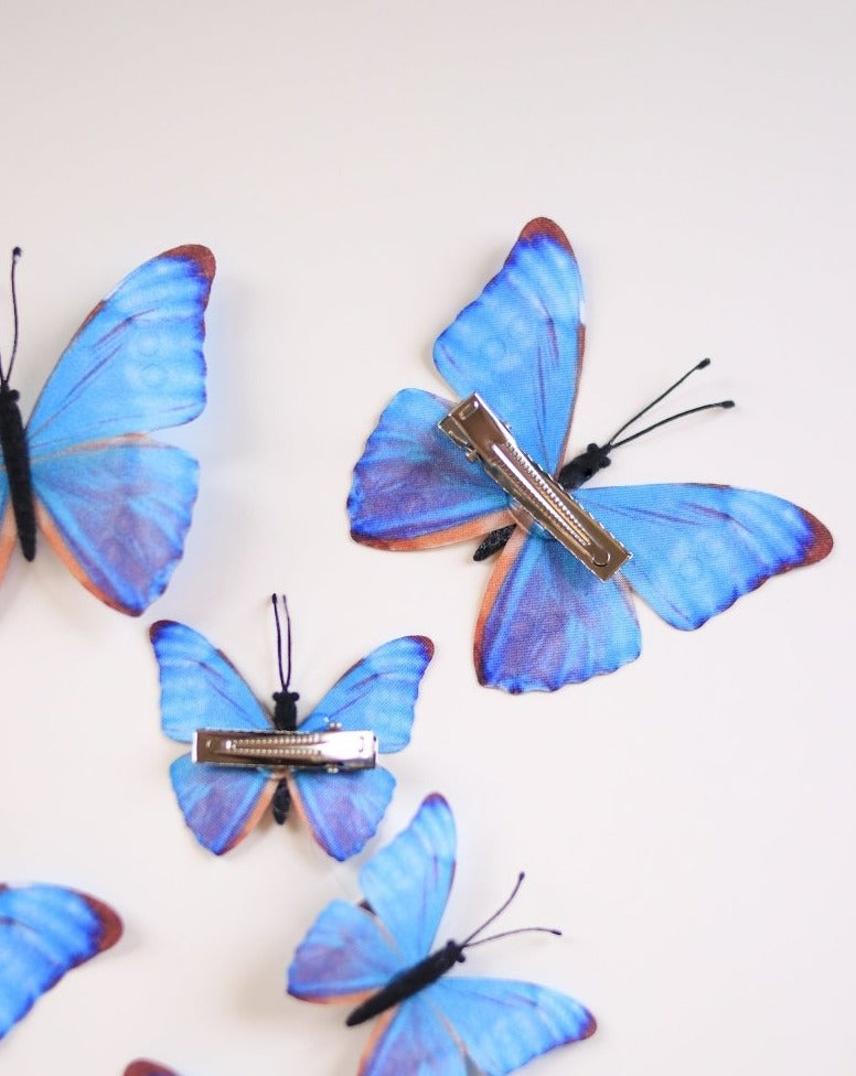 Electric Desert Butterfly Hair Clips - Ready to Ship - Wild & Free Jewelry