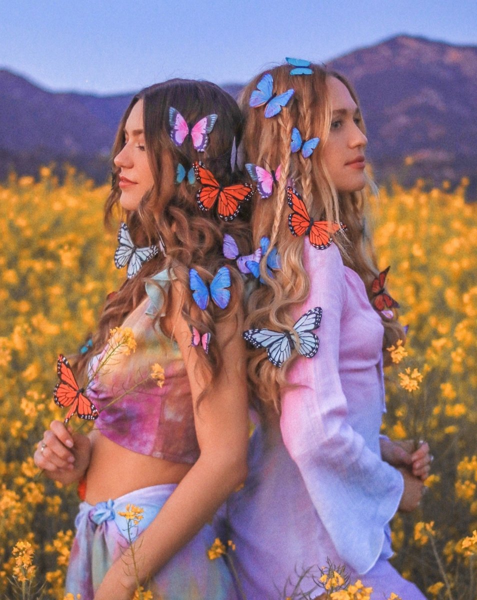 Fairy Sister Butterfly Hair Clips - Ready to Ship - Wild & Free Jewelry