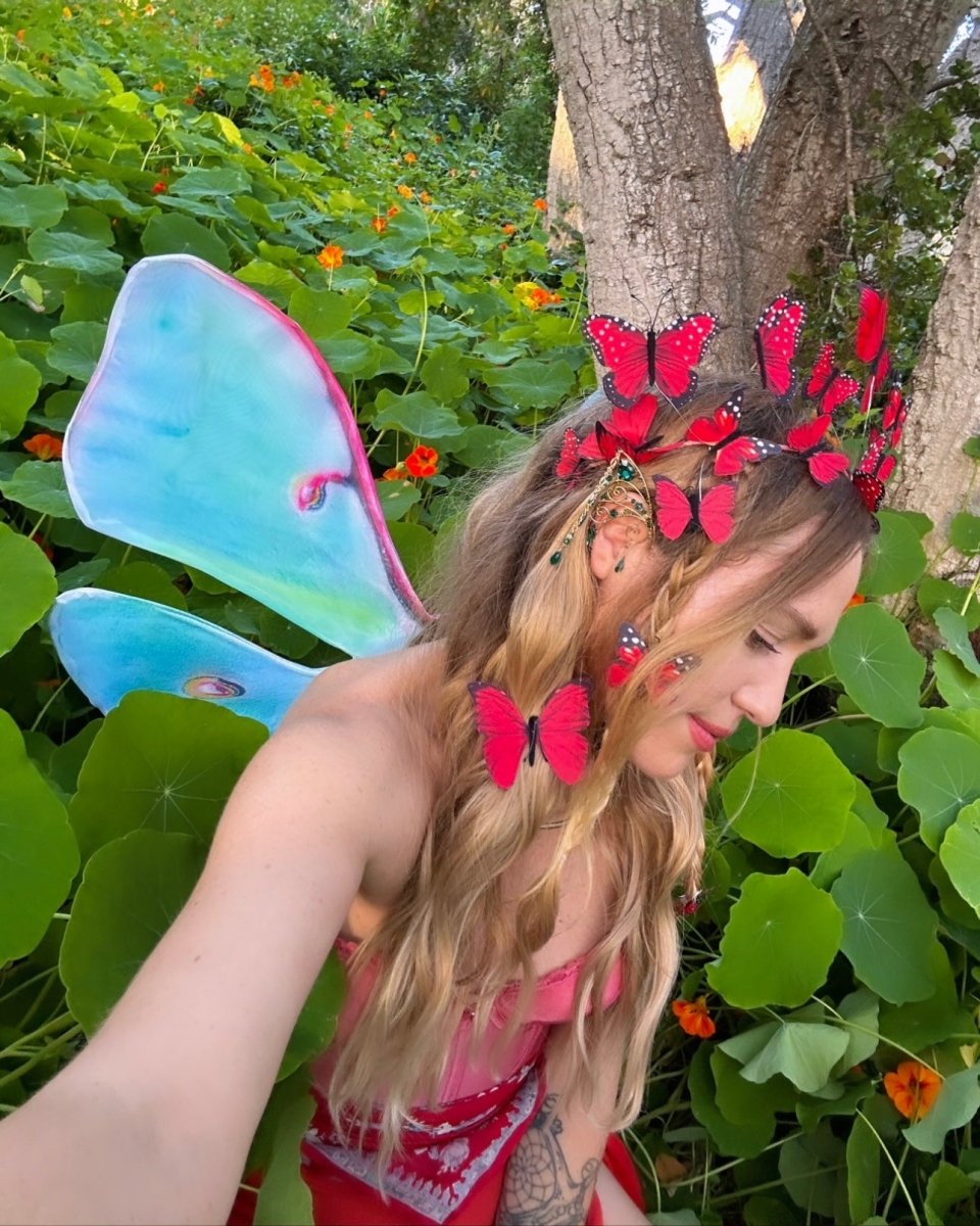 Fern Gully Butterfly Crown - Ready to Ship - Wild & Free Jewelry