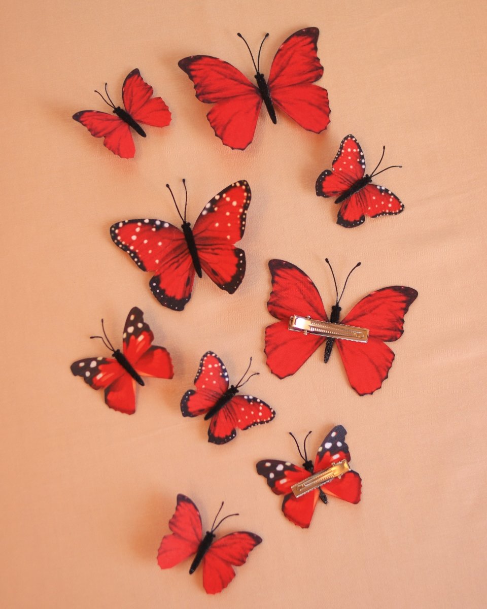 Fern Gully Butterfly Hair Clips - Ready to Ship - Wild & Free Jewelry