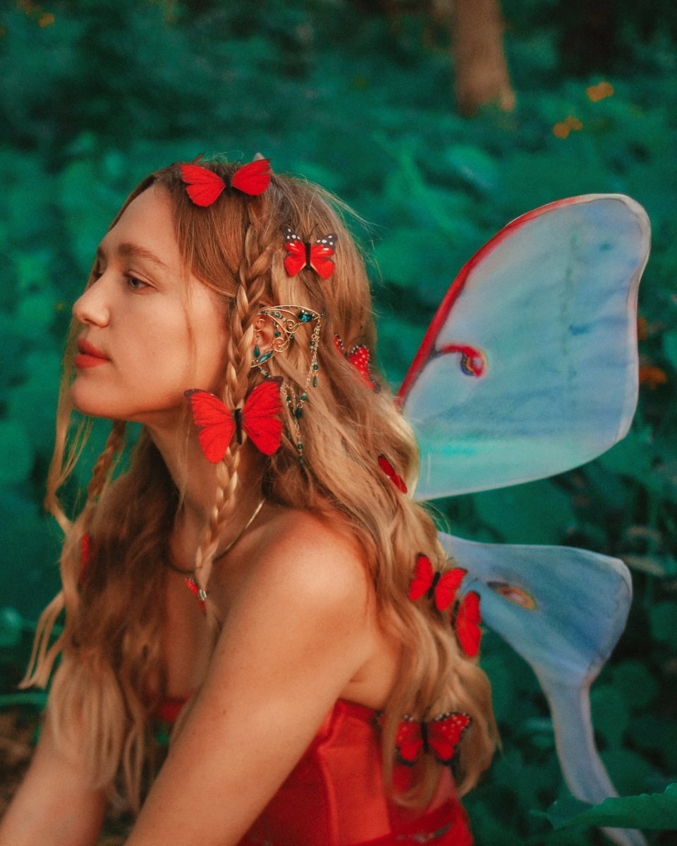 Fern Gully Butterfly Hair Clips - Ready to Ship - Wild & Free Jewelry
