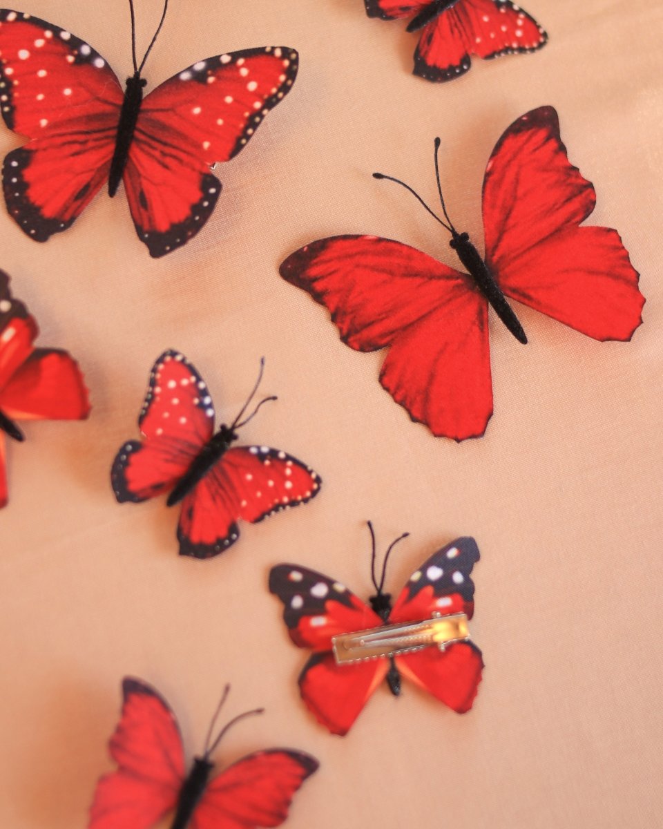 Fern Gully Butterfly Hair Clips - Ready to Ship - Wild & Free Jewelry