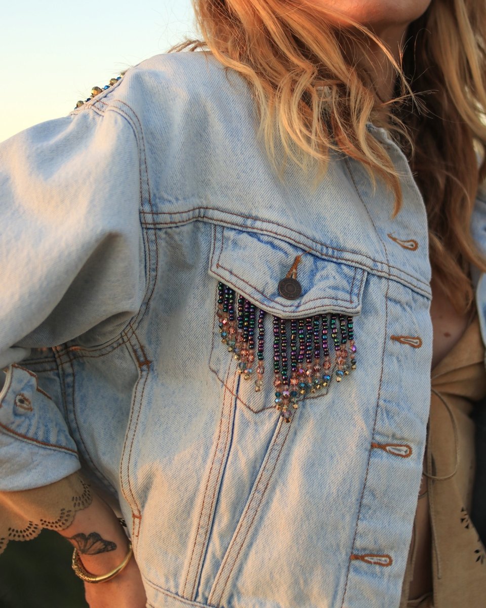 Made to Order Upcycled Celestial Butterfly Jacket - Wild & Free Jewelry