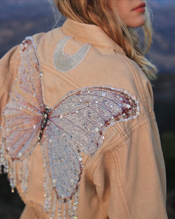 Petaline Smock Blouse - Moonbeam
