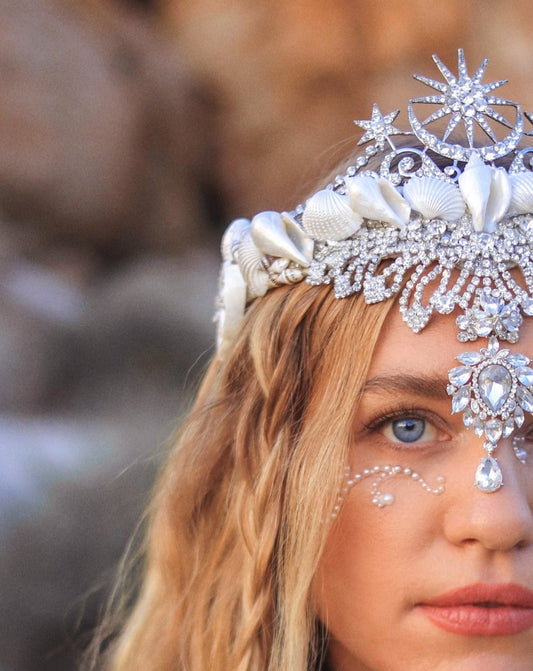 Queen of Cosmos Mermaid Crown - Wild & Free Jewelry