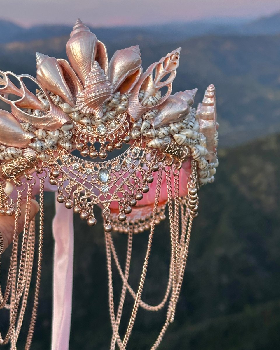 Rose Colored Dream Mermaid Crown - Wild & Free Jewelry